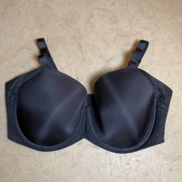 Paramour Bra Bundle 2 Pack 42DD Black and Taupe Full Coverage Underwire Padded - Picture 1 of 13